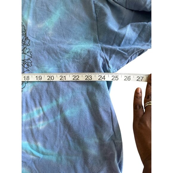 Neff XXL Blue Tie Dye T-Shirt With Skull & Flower Graphic 100% Cotton READ - Picture 5 of 7